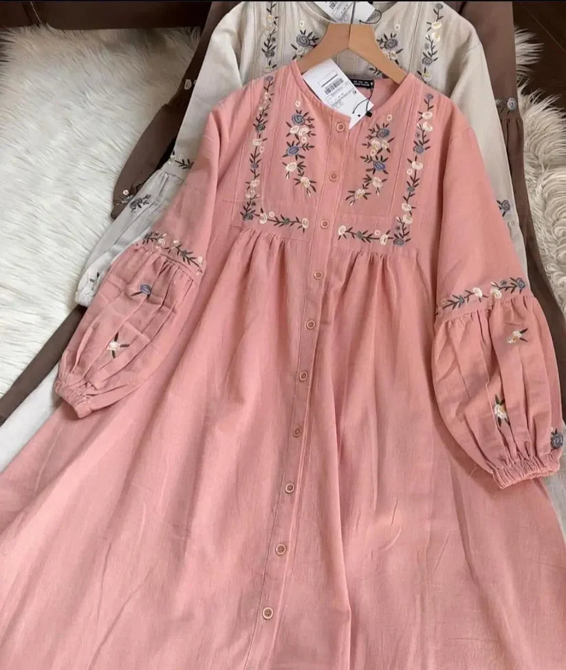Gulab Embroiderd Stitched Frock