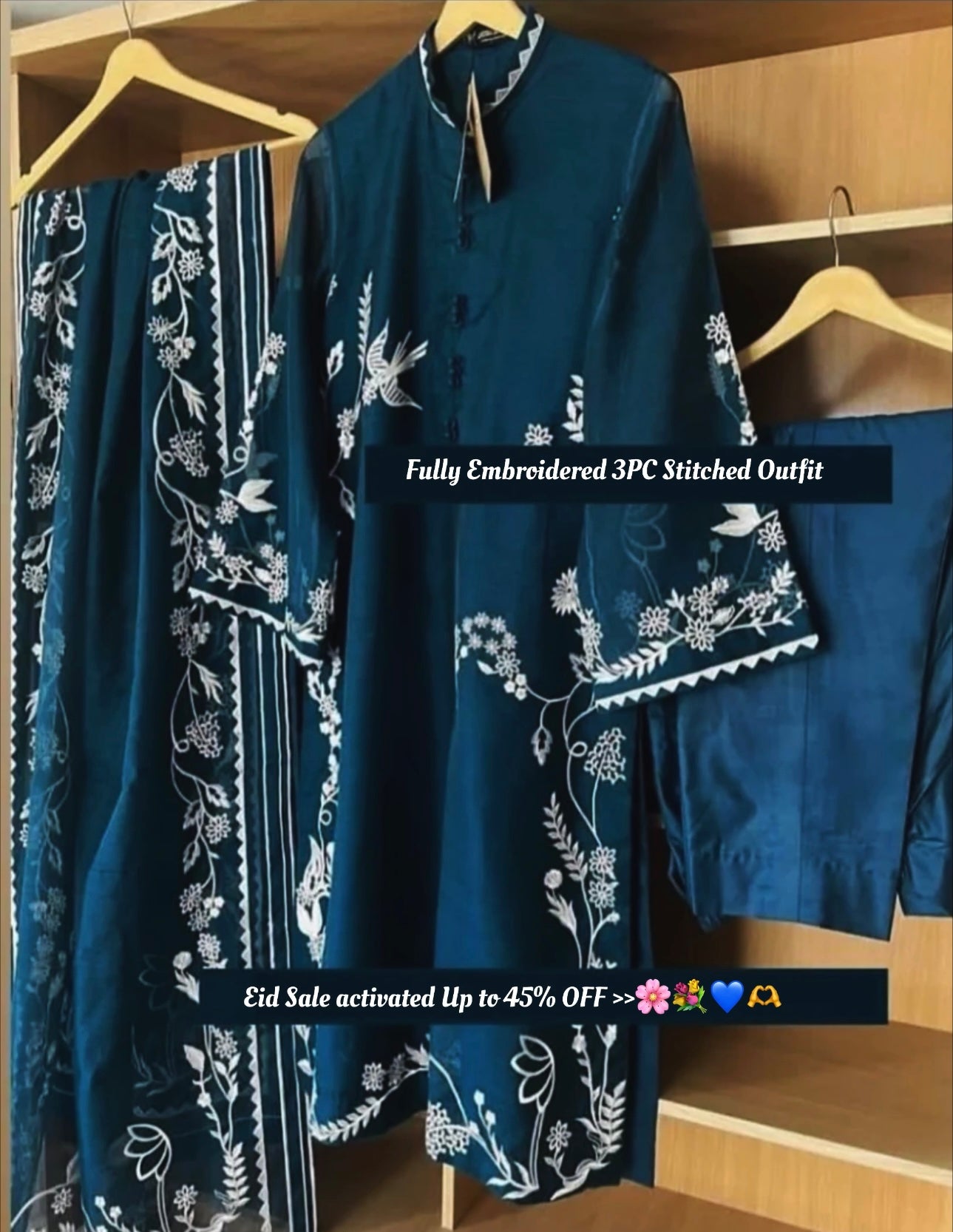 Gulbhar Embroidered 3PC Outfit