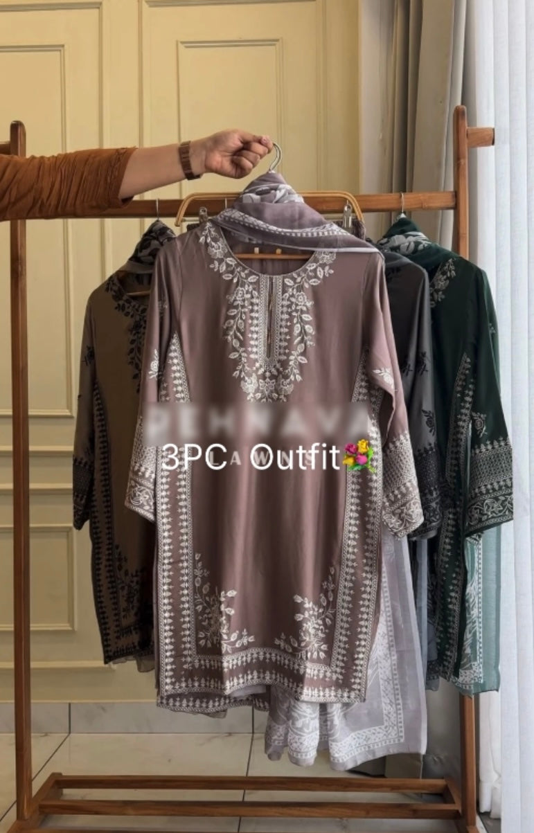 Embroidered Ethnic 3PC Set