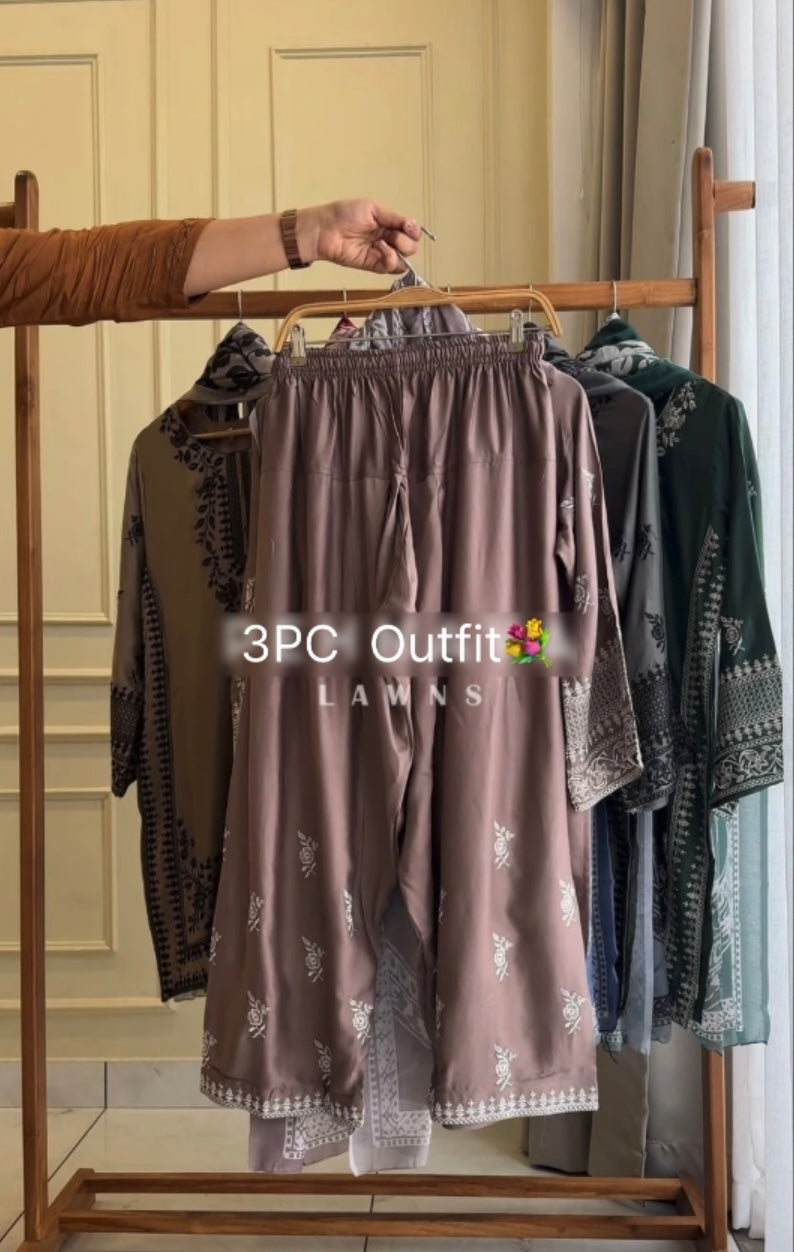 Embroidered Ethnic 3PC Set