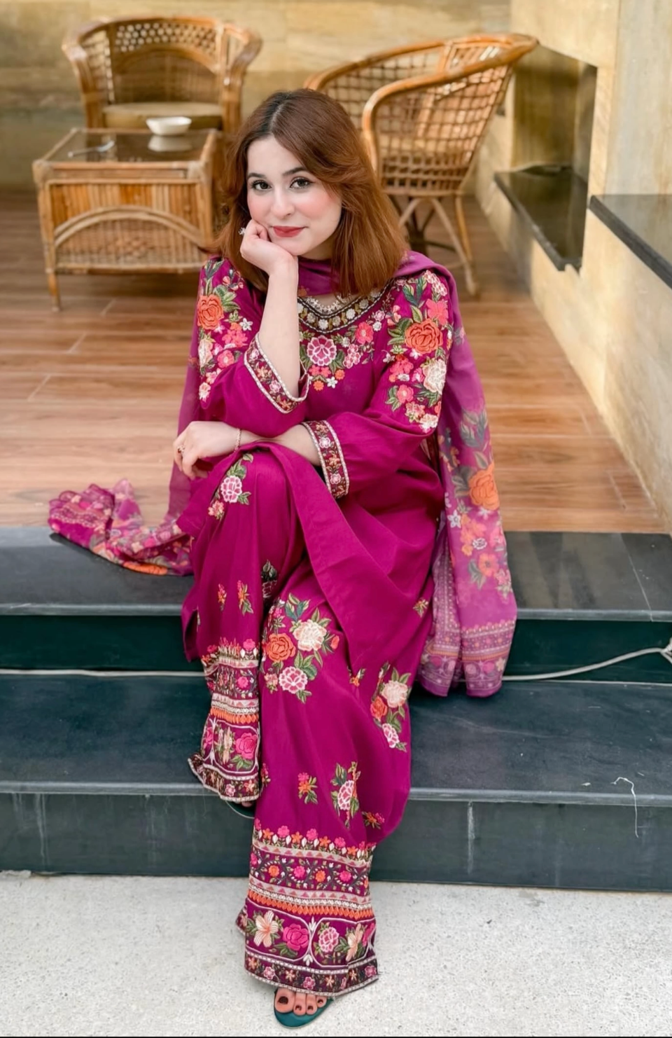 Maysuri 3PC Stitched Dress