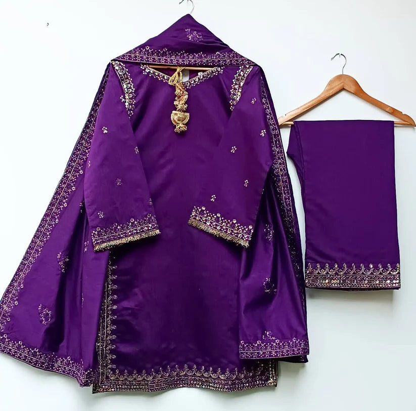 Chahat 3PC Stitched Dress