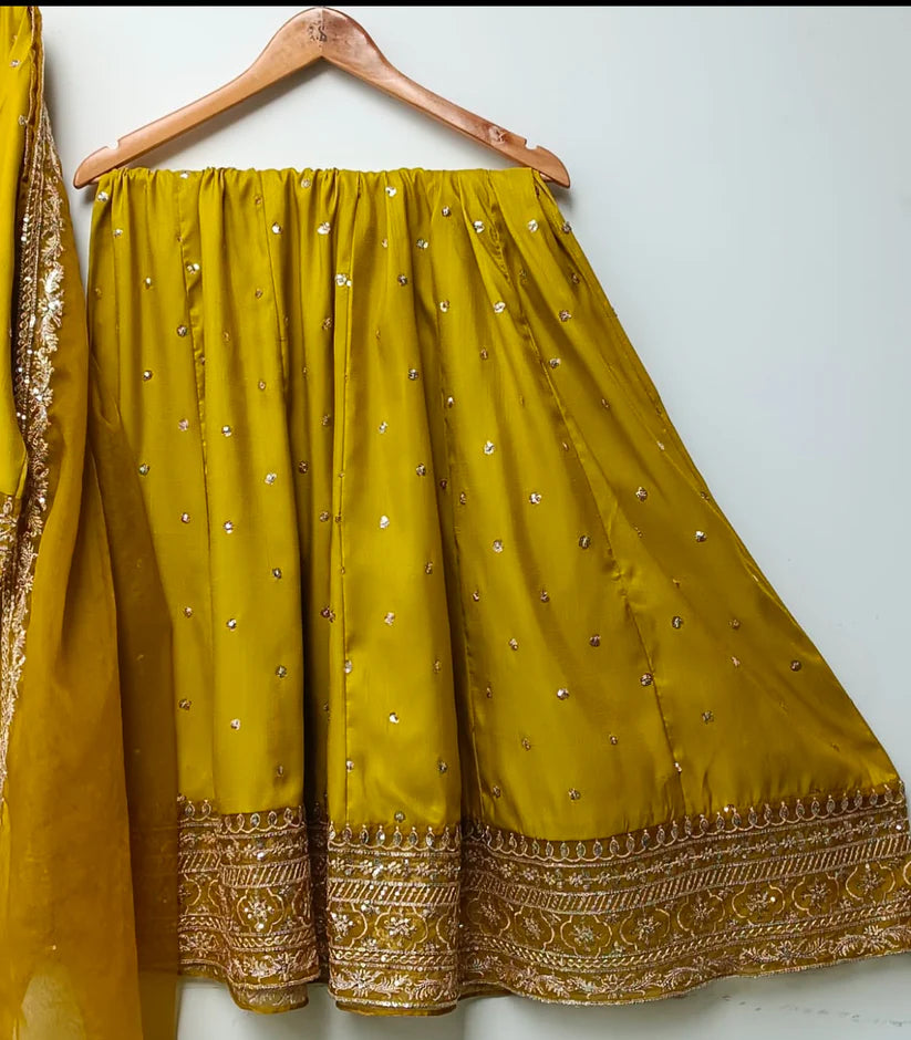 Marina - Raw Silk Embroidered 3PC Stitched Set