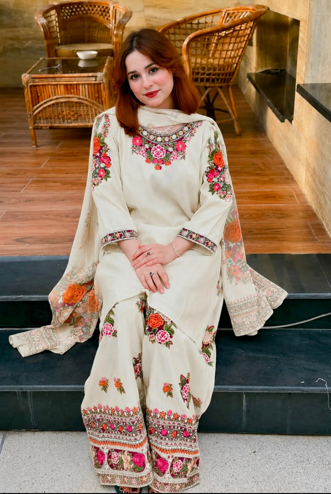 Maysuri 3PC Stitched Dress